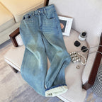 Baby Velvet Light Blue Thermal Jeans
