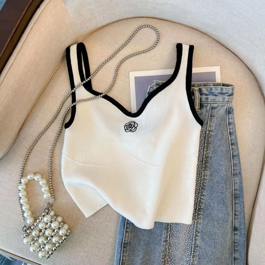 Camellia Knitted Camisole Top