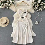 Camellia Halter Dress With Halter Back