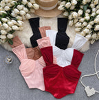 Mesh Patchwork Satin Padded Camisole