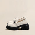 Muffin Thick Bottom High-heeled Loafers