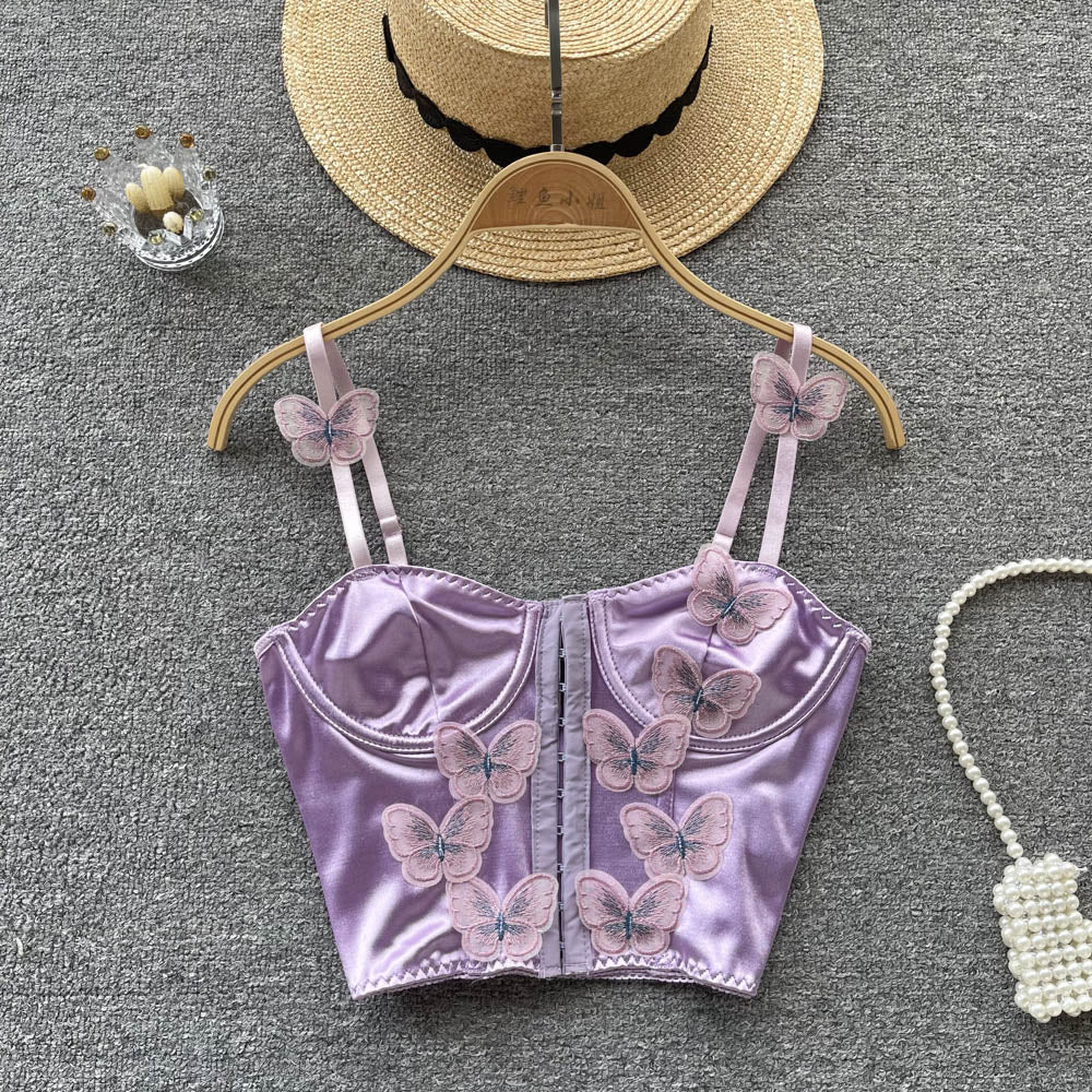 3-dimensional Butterfly Short Camisole