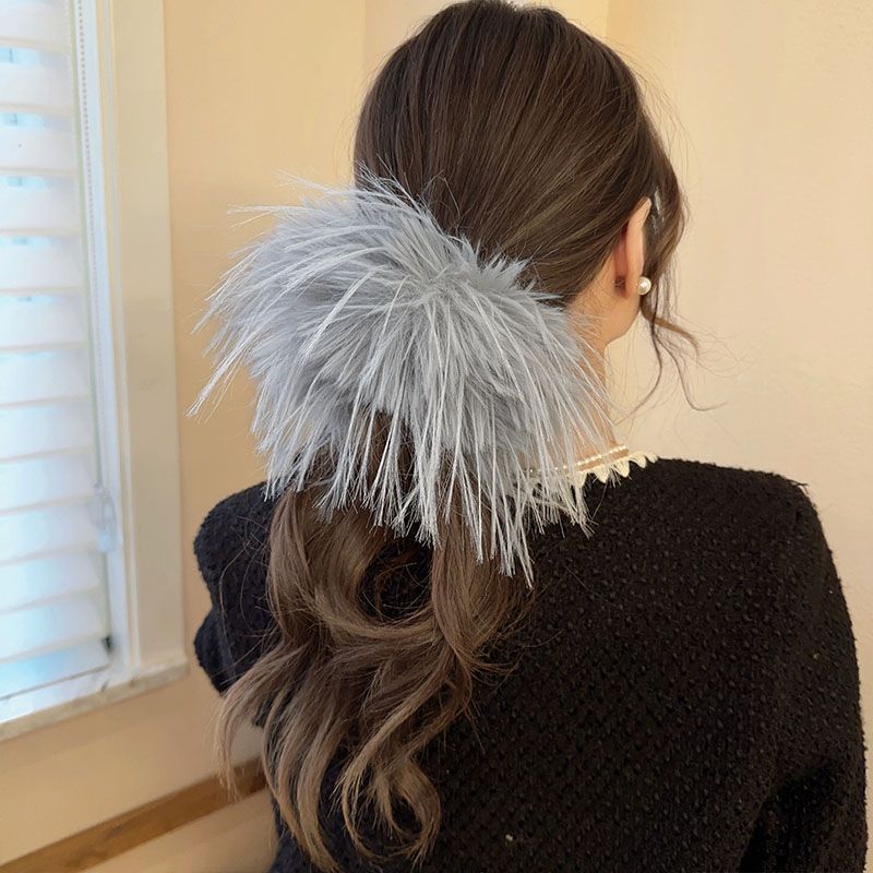 Solid Color Feathered Hair Accessories