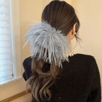 Solid Color Feathered Hair Accessories