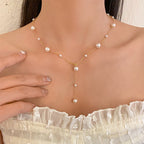 Full Star Pearl Tassel Necklace