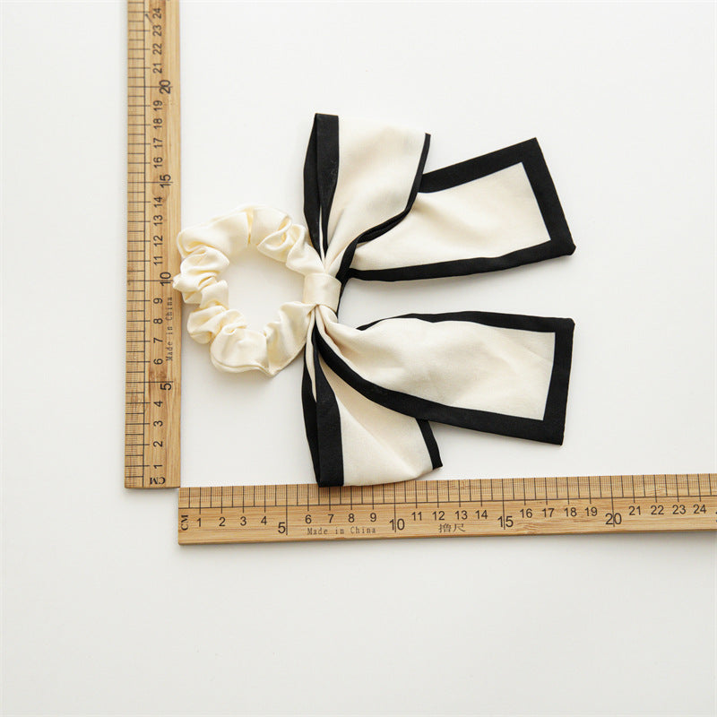 Color Blocking Large Bow Hair Ties