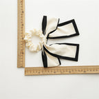 Color Blocking Large Bow Hair Ties