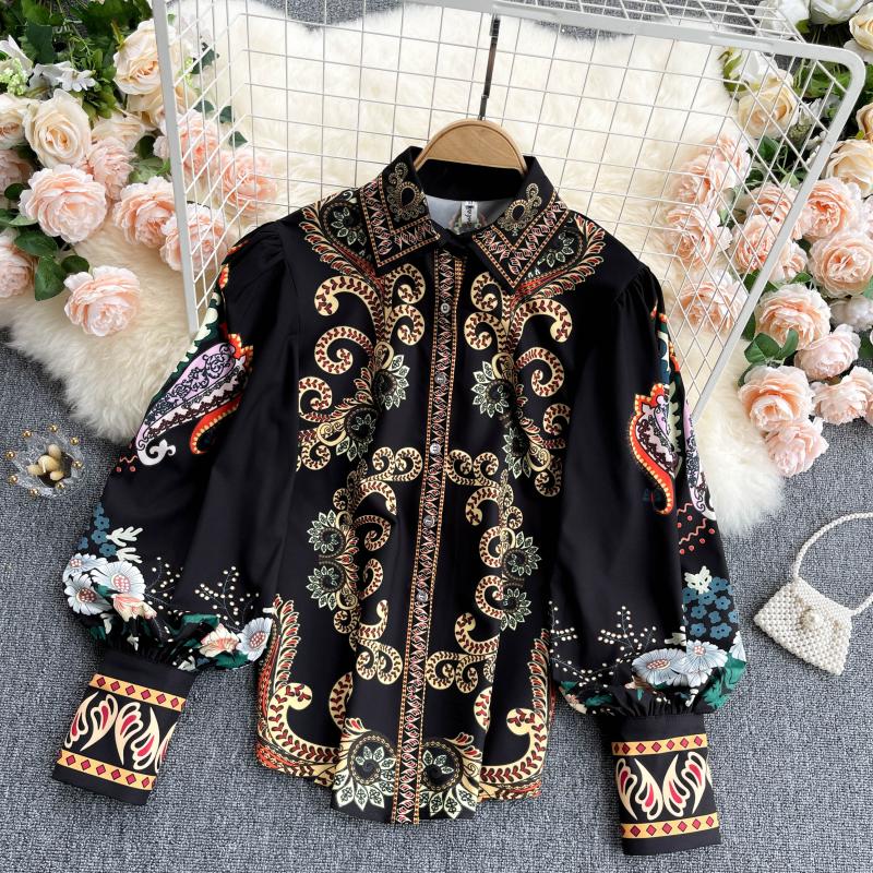 Vintage Totem Printing Top