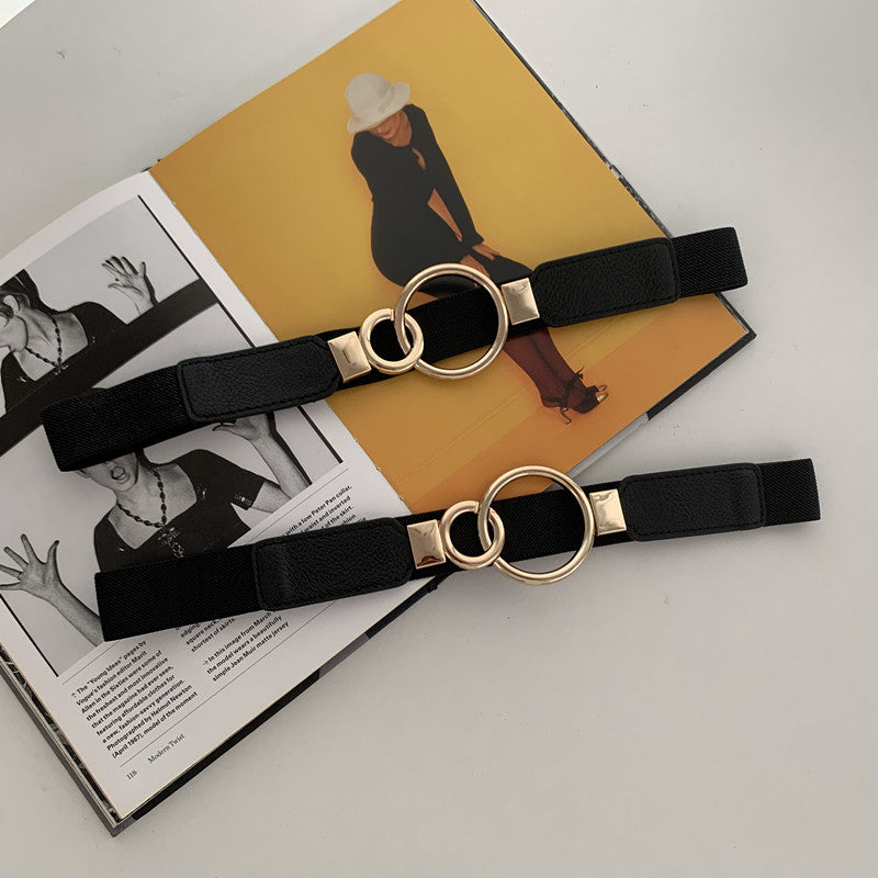 Counter Buckle Stretchy Belt