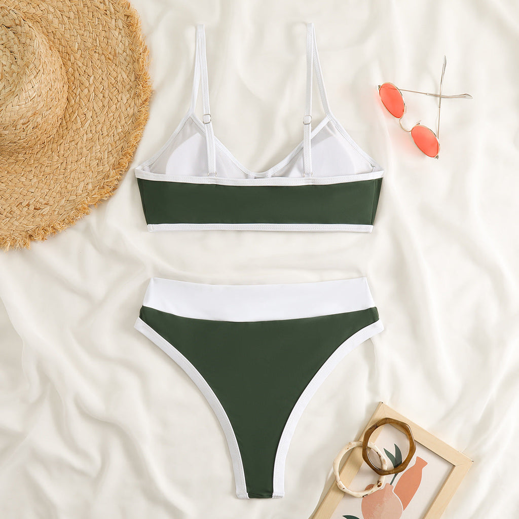Quick Dry Solid Color Bikini