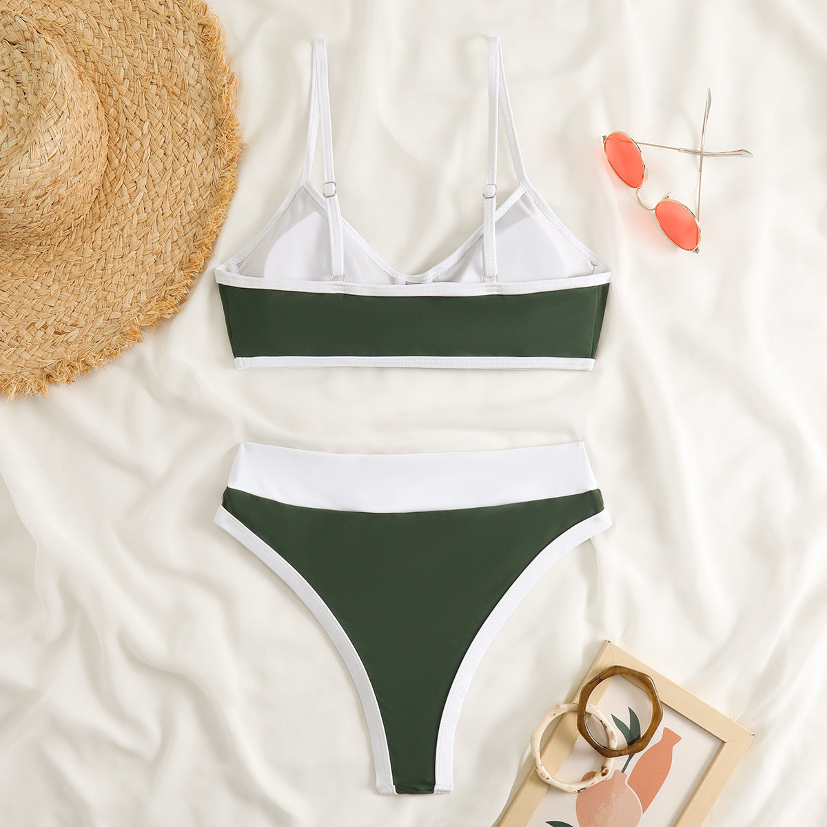 Quick Dry Solid Color Bikini