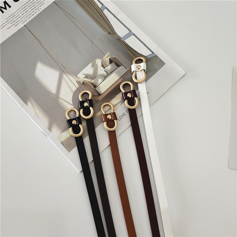 Decorative Hole-less Knot Spaghetti Belt