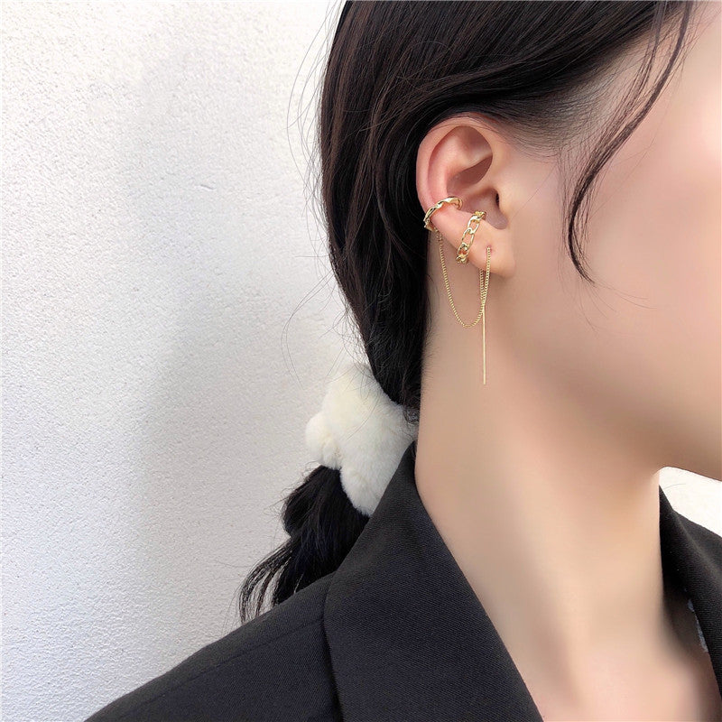 Vintage Tasseled Gold Ear Clip