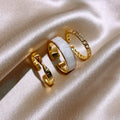 Fashion Circle Ring Three Piece Set