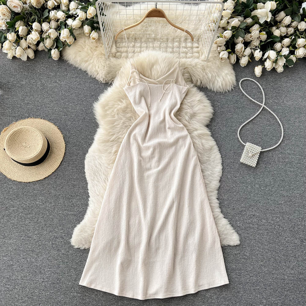 Camellia Halter Dress With Halter Back