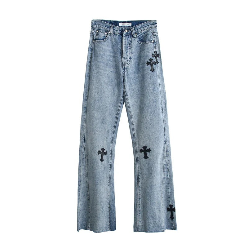 Patch Micro Flared Jeans