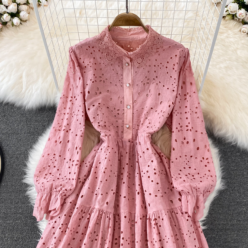 Cutout Lapel Dress