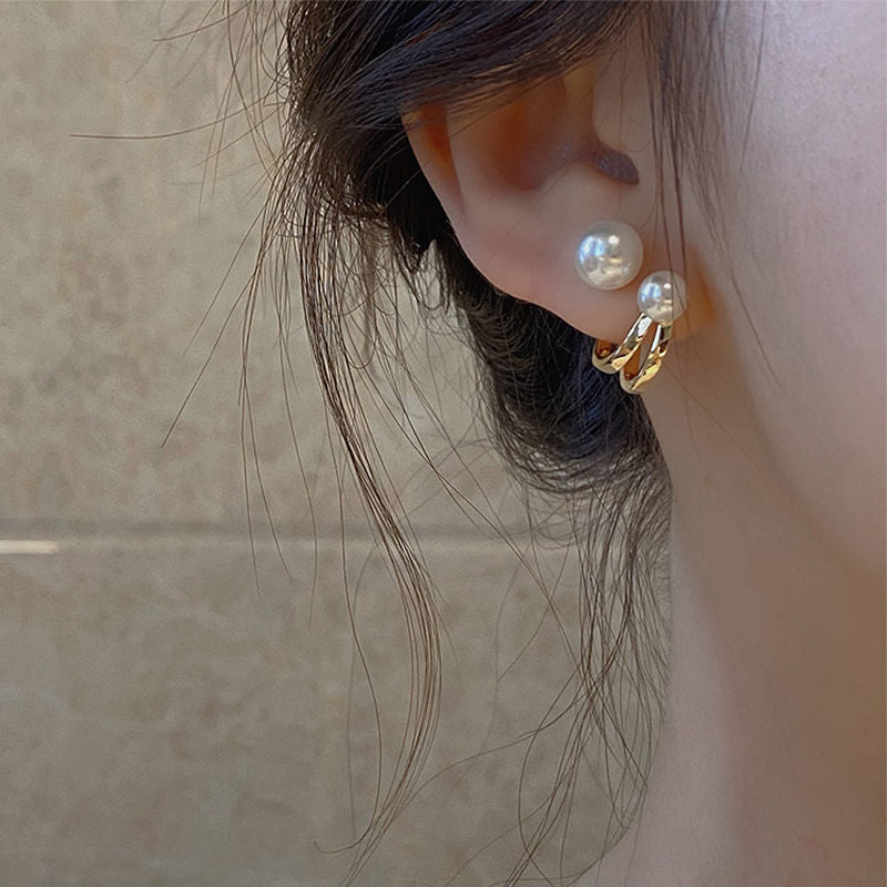 Multiuse Retro Pearl Earrings