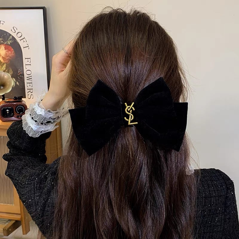Vintage Black Velvet Hair Accessories