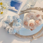 Embroidered Floral Organza Hair Cord