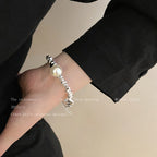 Irregular Patchwork Pearl Necklace&Bracelet