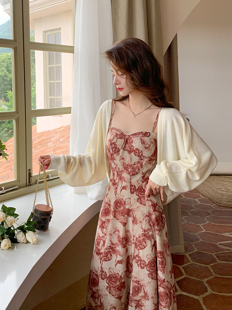 Chic Flared Viscose Fiber Cardigan
