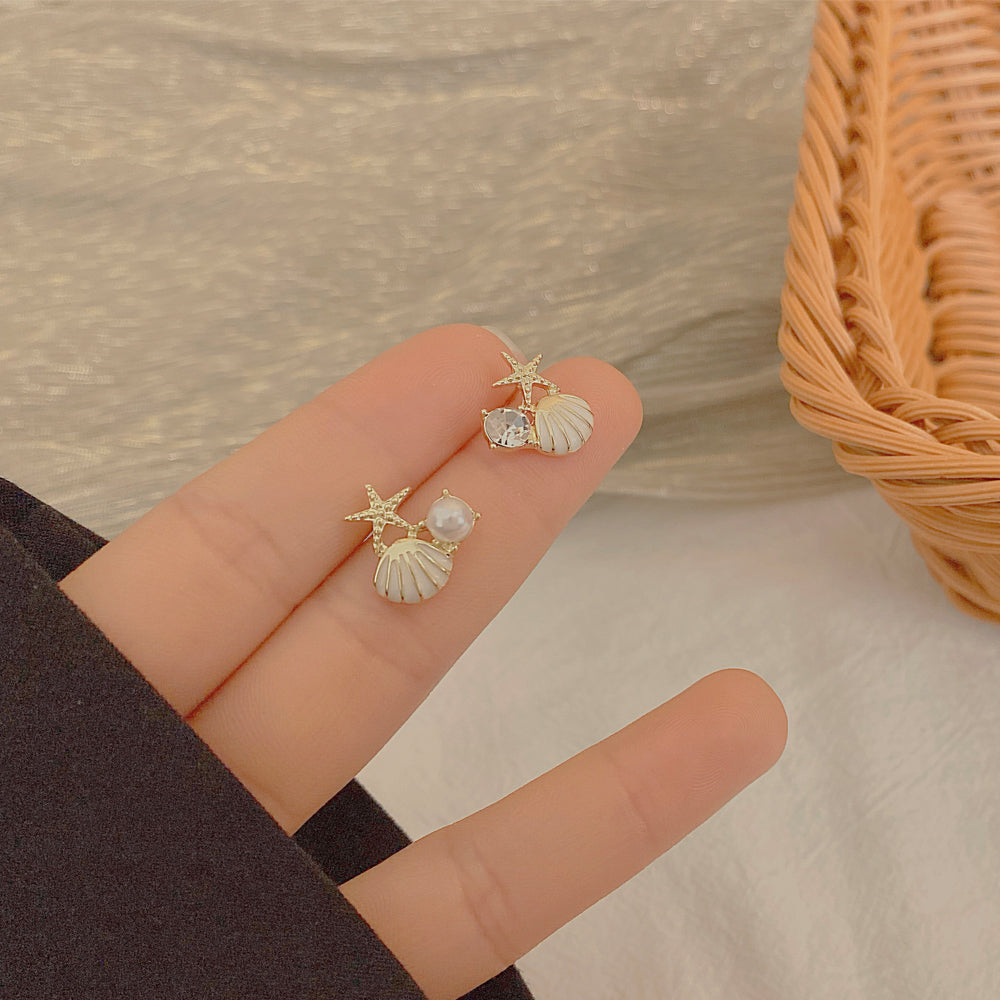 Shell Starfish Stud