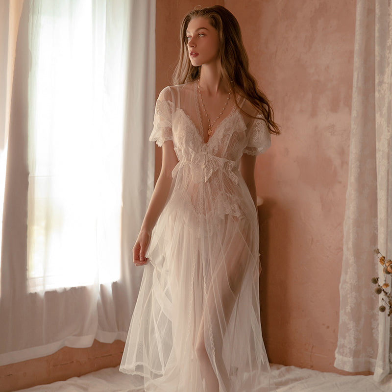 Fairy Embroidery Dress&Lounge Robe