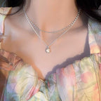 Elegant Double-layered Pearl Necklace