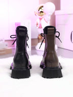 Chic Round-toe Zipped Martens Boots