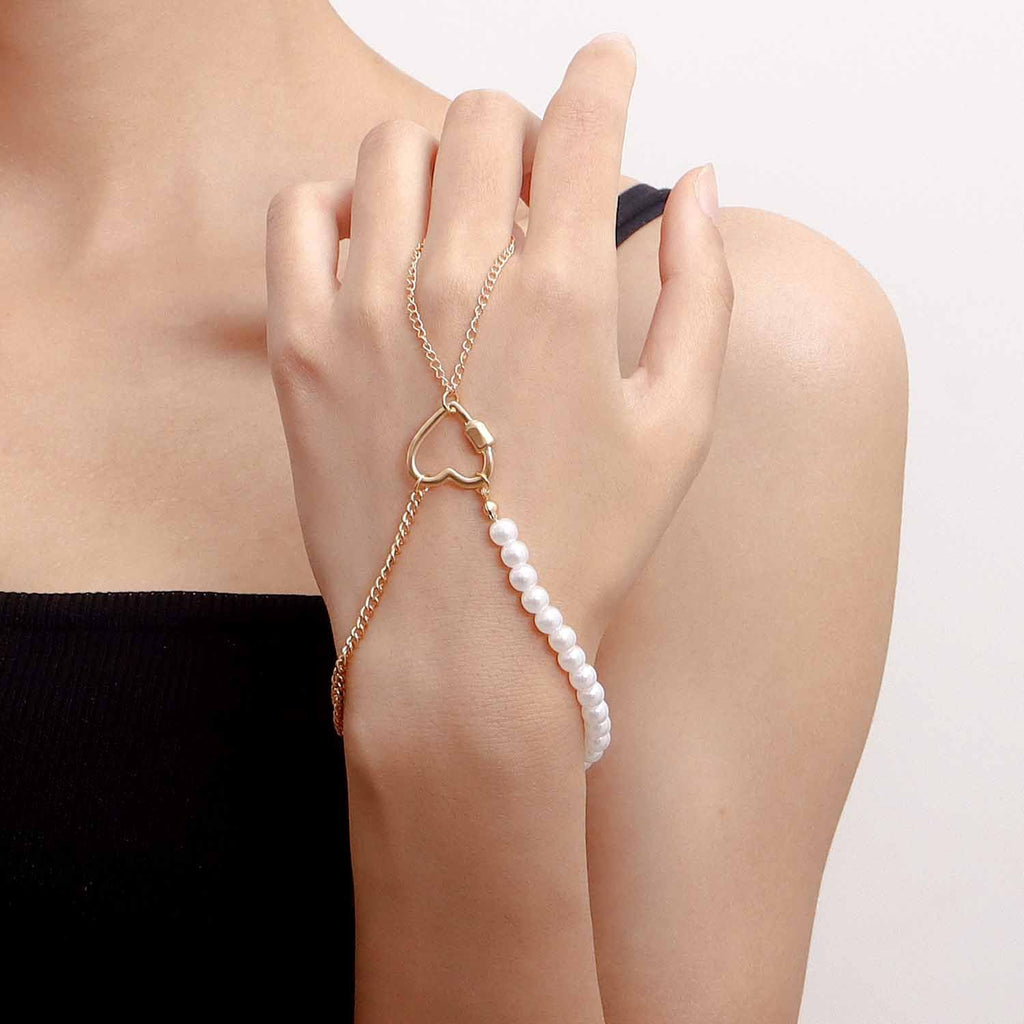Punk Butterfly Finger Chain Bracelet