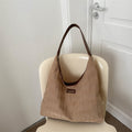 Diamond Grid Soft Shoulder Bag