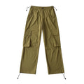 Drawstring Overalls With Large Pockets