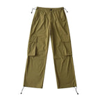 Drawstring Overalls With Large Pockets