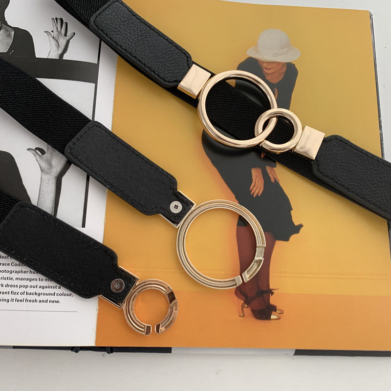 Counter Buckle Stretchy Belt