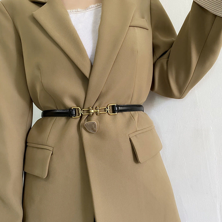 Vintage Small Leather Belt