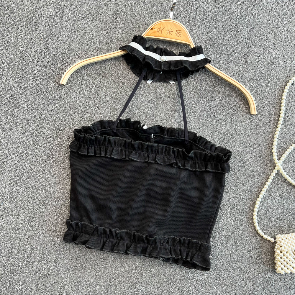 Sexy Backless Plunge Tank Top
