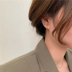 Simple Heart-shaped Ear Stud