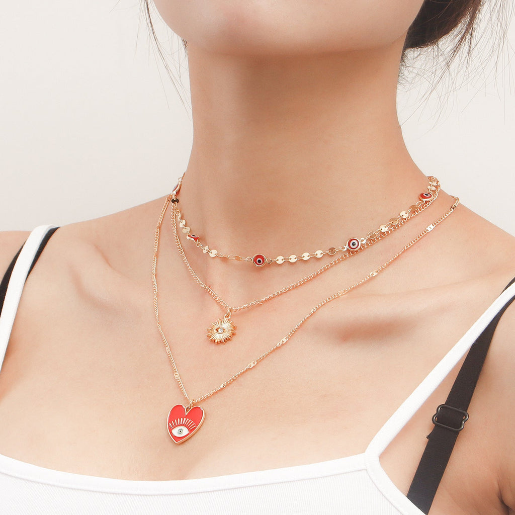 Devil's Eye Multi-Layer Necklace