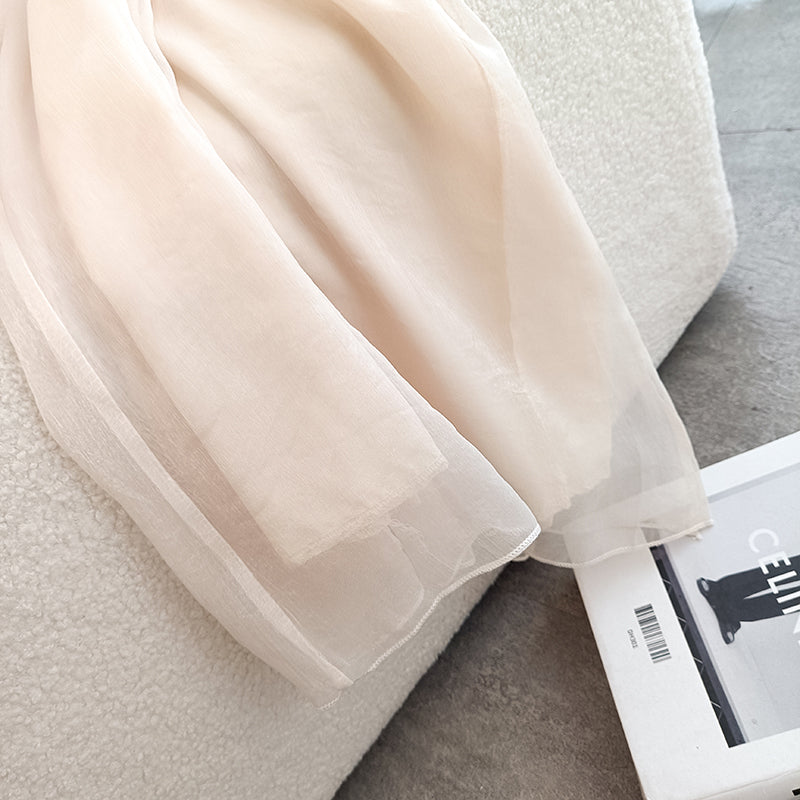 Big Hem Chiffon Wide-Leg Pants