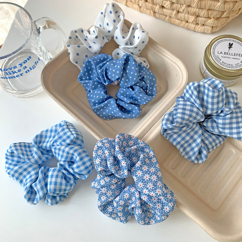 Blue Colonic Scrunchie