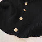 Vintage Gold Button Knitted Vest