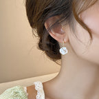 Unique Design Camellia Flower Earrings