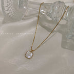 Geometric Shell Necklace