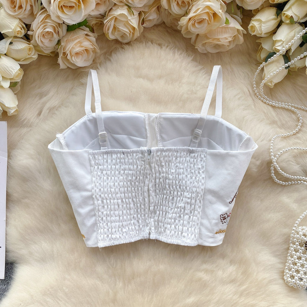 Chic Embroidered Padded Camisole