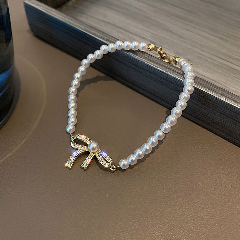 Pearl Bow Bracelet