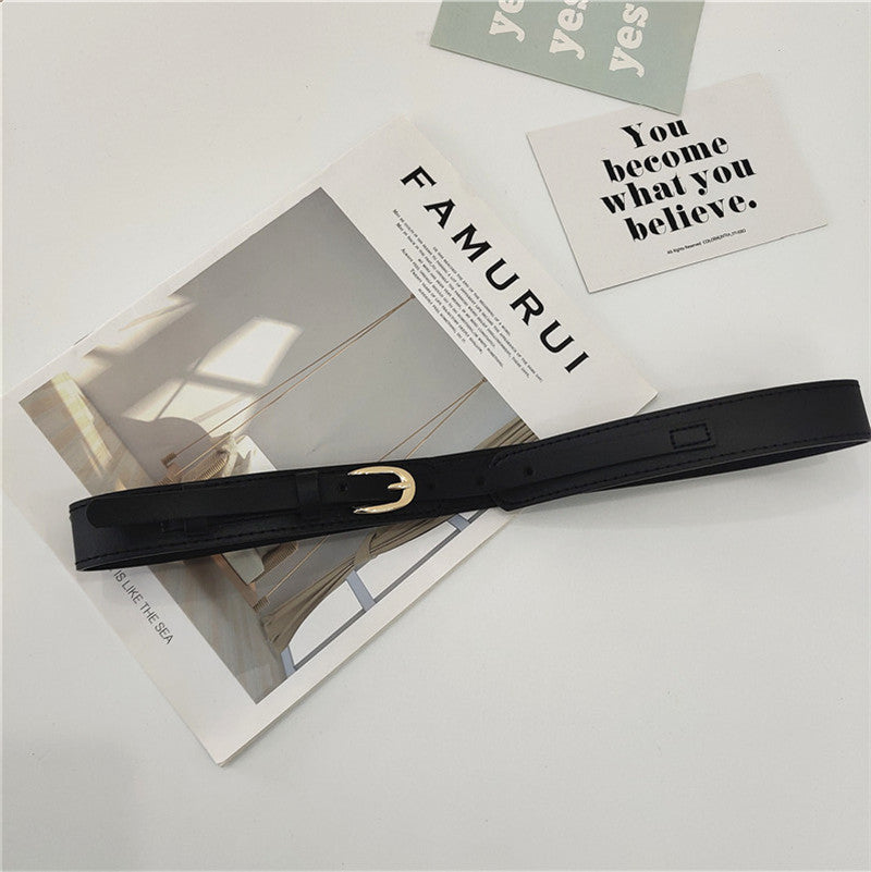 Gold-colored Pin Buckle Body-shaping Belt