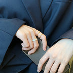 Fashion Circle Ring Three Piece Set
