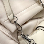 Vintage Chain Studded Crescent Bag