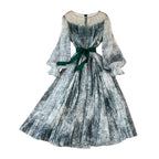 Fairy Ink Printing Mesh Dress